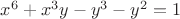 $x^6+x^3y-y^3-y^2=1$