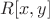 $R[x, y]$