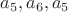 $a_5,a_6,a_5$