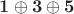 $\mathbf{1} \oplus \mathbf{3} \oplus \mathbf{5}$