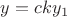 $y=cky_{1}$