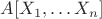 $A[X_1,\ldots X_n]$
