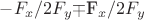 $-F_x/2 F_y$\mp$F_x/2F_y$