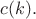 $c(k).$