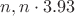 $n,n\cdot 3.93$