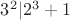 $3^2|2^3+1$