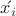 $\acute {x_i}$