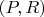 $(P,R) $
