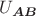 $U_{\boldsymbol{AB}}$