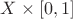 $X\times [0,1]$