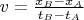 $v=\frac{x_B - x_A}{t_B - t_A}$