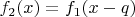 $f_2(x)=f_1(x-q)$