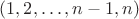 $(1,2,\ldots,n-1,n)$