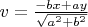 $v=\frac{-bx+ay}{\sqrt{a^2+b^2}}$