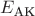 $E_\text{АК}$