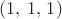 $(1,\,1,\,1)$