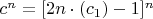 $c^n=[2n\cdot(c_1)-1]^n $