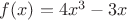$f(x)=4x^3-3x$
