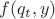 $f(q_t,y)$