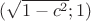 $(\sqrt{1-c^2};1)$