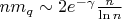 $nm_q\sim2e^{-\gamma}\frac n{\ln n}$