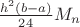 $\frac{h^2(b - a)}{24} M_n$