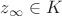 $z_\infty\in K$