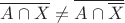 $\overline{A\cap X}\neq\overline{A\cap\overline X}$