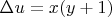 $\Delta u=x(y+1)$