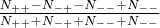 $\frac{N_{++} - N_{-+} - N_{--} + N_{--}}{N_{++} + N_{-+} + N_{--} + N_{--}}$
