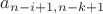 $a_{n-i+1, n-k+1}$