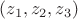 $(z_1,z_2,z_3)$