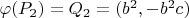 $\varphi(P_2)=Q_2=({b^2},-{b^2}{c})$