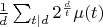 $\frac1d\sum_{t\mid d}2^{\frac{d}t}\mu(t)$