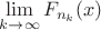 $\lim\limits_{k \to \infty} F_{n_k}(x)$