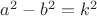 $ a^2-b^2=k^2$