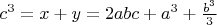 $c^3=x+y=2abc+a^3+\frac{b^3}{3}$