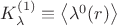 $K^{(1)}_\lambda\equiv\left\langle\lambda^0(r)\right\rangle$