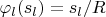 $\varphi_l(s_l)=s_l/R$