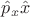 $\hat{p}_x\hat{x}$