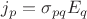 $\[{j_p} = {\sigma _{pq}}{E_q}\]$