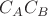 $C_A C_B$ $C_A C_B$