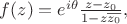 $f(z)=e^{i\theta}\frac{z-z_0}{1-z\overline{z_0}},$