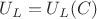 $U_L=U_L(C)$