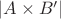 $\left| A\times B' \right| $
