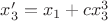 $x_3 ' = x_1 + c x_3 ^ 3$