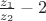 $\frac{z_1}{z_2} - 2$