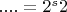 $....=2^s 2$