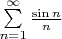 $\sum\limits_{n=1}^\infty{\sin n\over n}$
