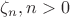 $\zeta_n, n>0$